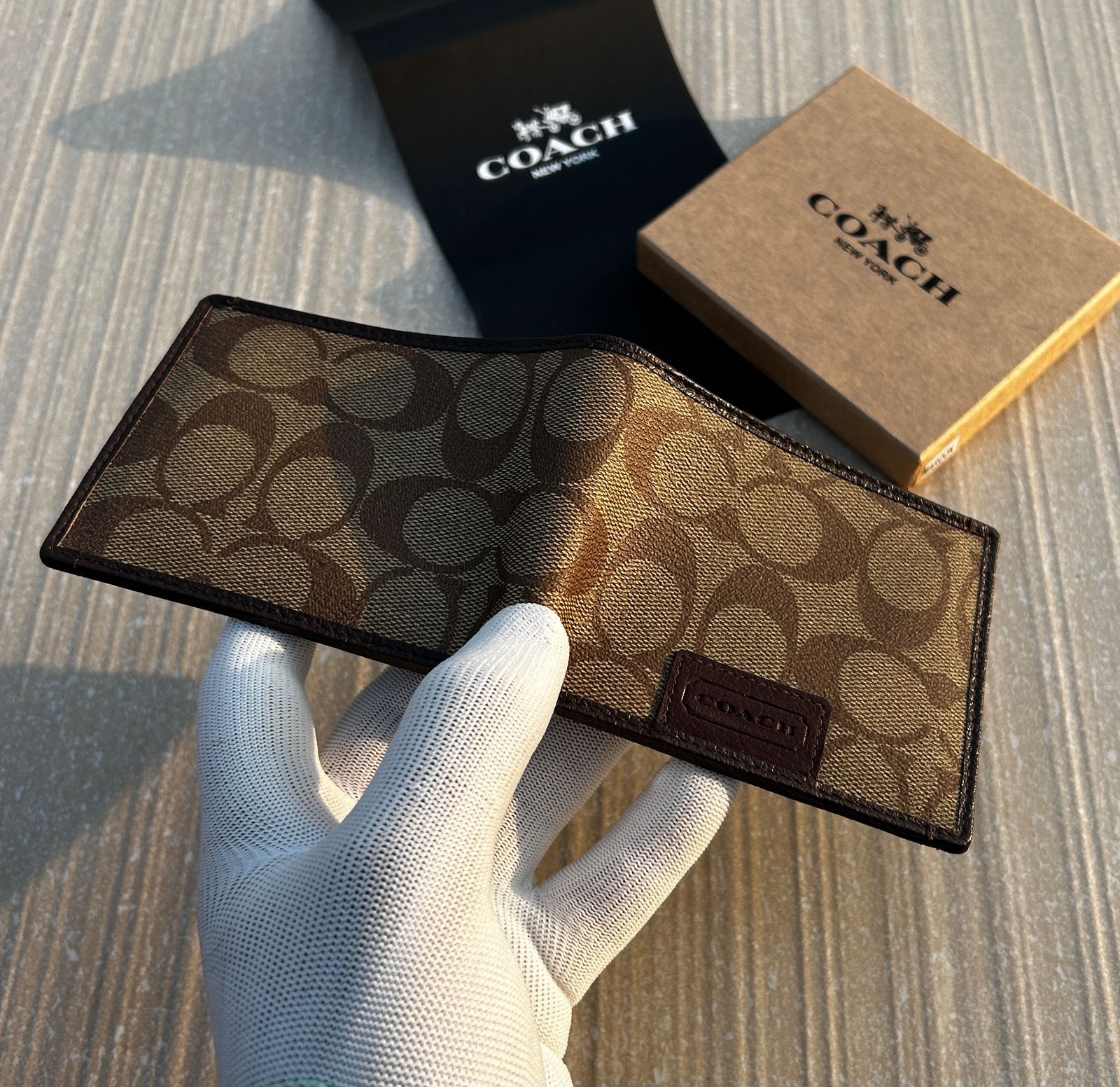 Coach Premium Leather Wallet – Authentic with Original Brand Box