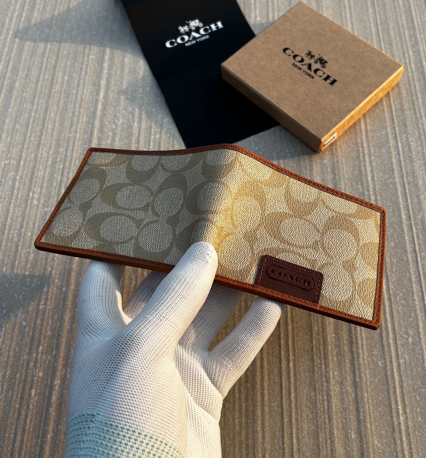 Coach Premium Leather Wallet – Authentic with Original Brand Box