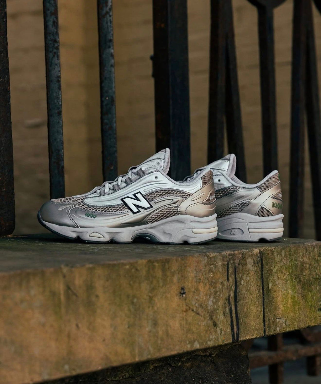 Grey New Balance 1000 Men’s Sneakers with Mesh Upper and Rubber Sole