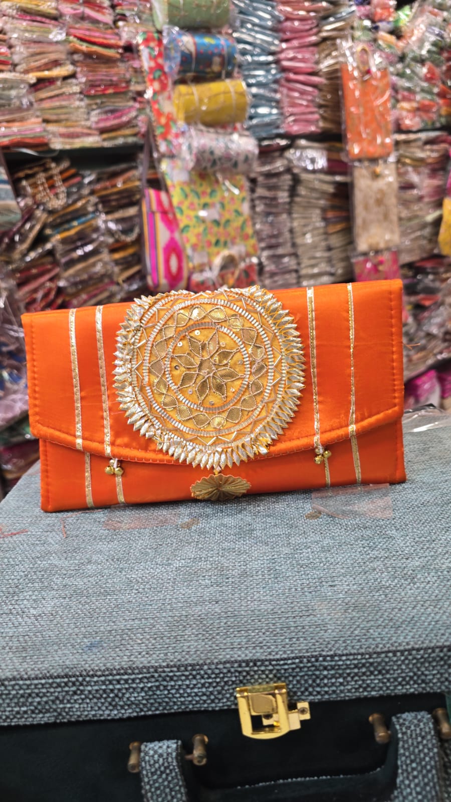 Embroidered Fabric Shagun Envelope – Elegant Gifting Accessory for Special Occasions - Set of 10
