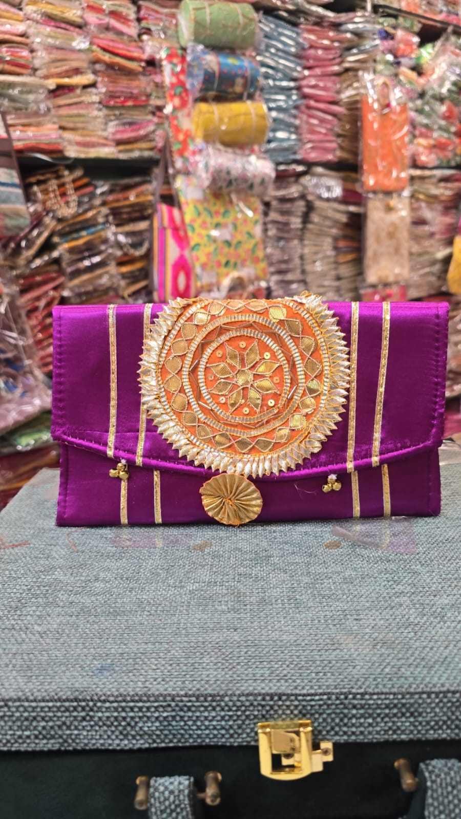 Embroidered Fabric Shagun Envelope – Elegant Gifting Accessory for Special Occasions - Set of 10