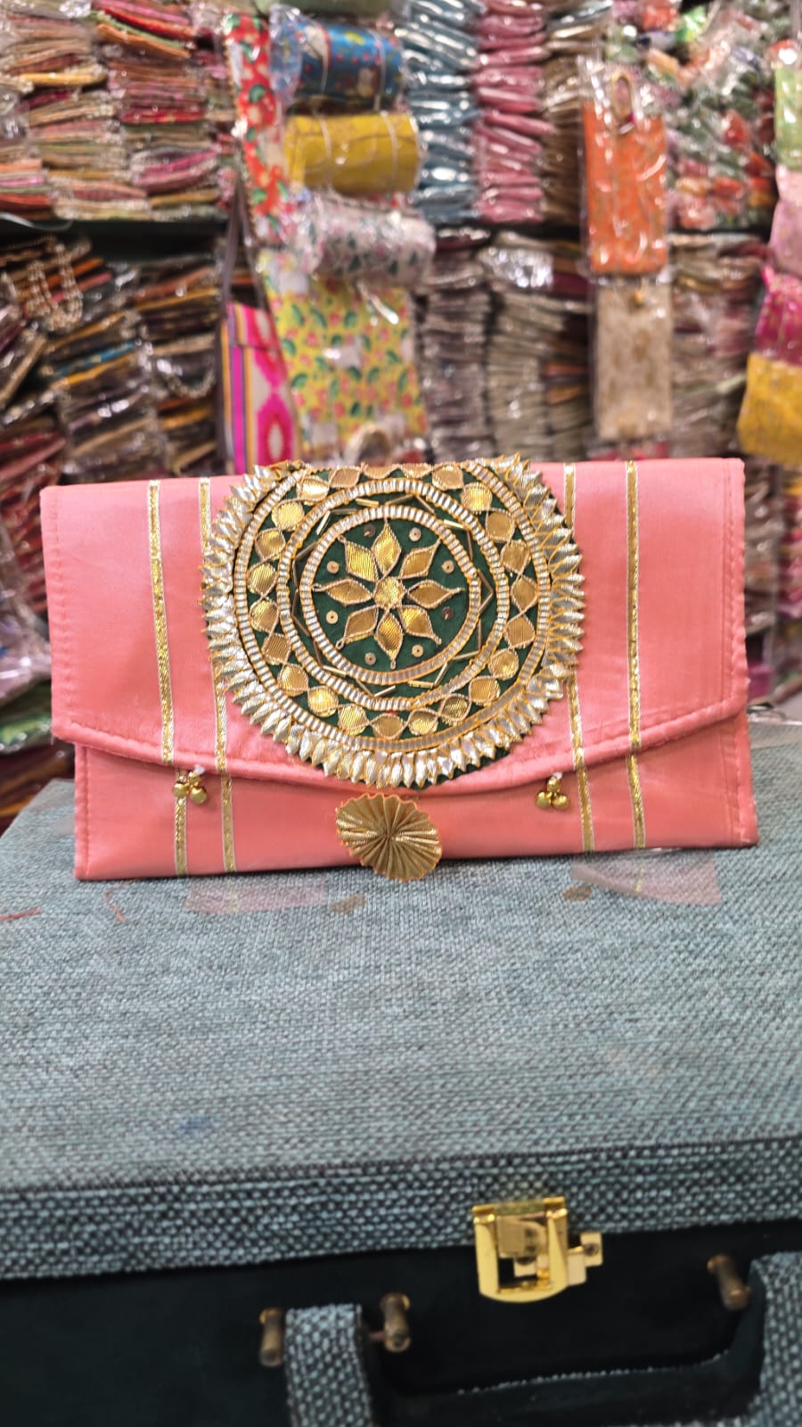 Embroidered Fabric Shagun Envelope – Elegant Gifting Accessory for Special Occasions - Set of 10