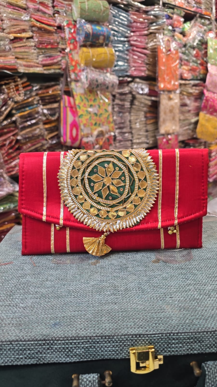Embroidered Fabric Shagun Envelope – Elegant Gifting Accessory for Special Occasions - Set of 10