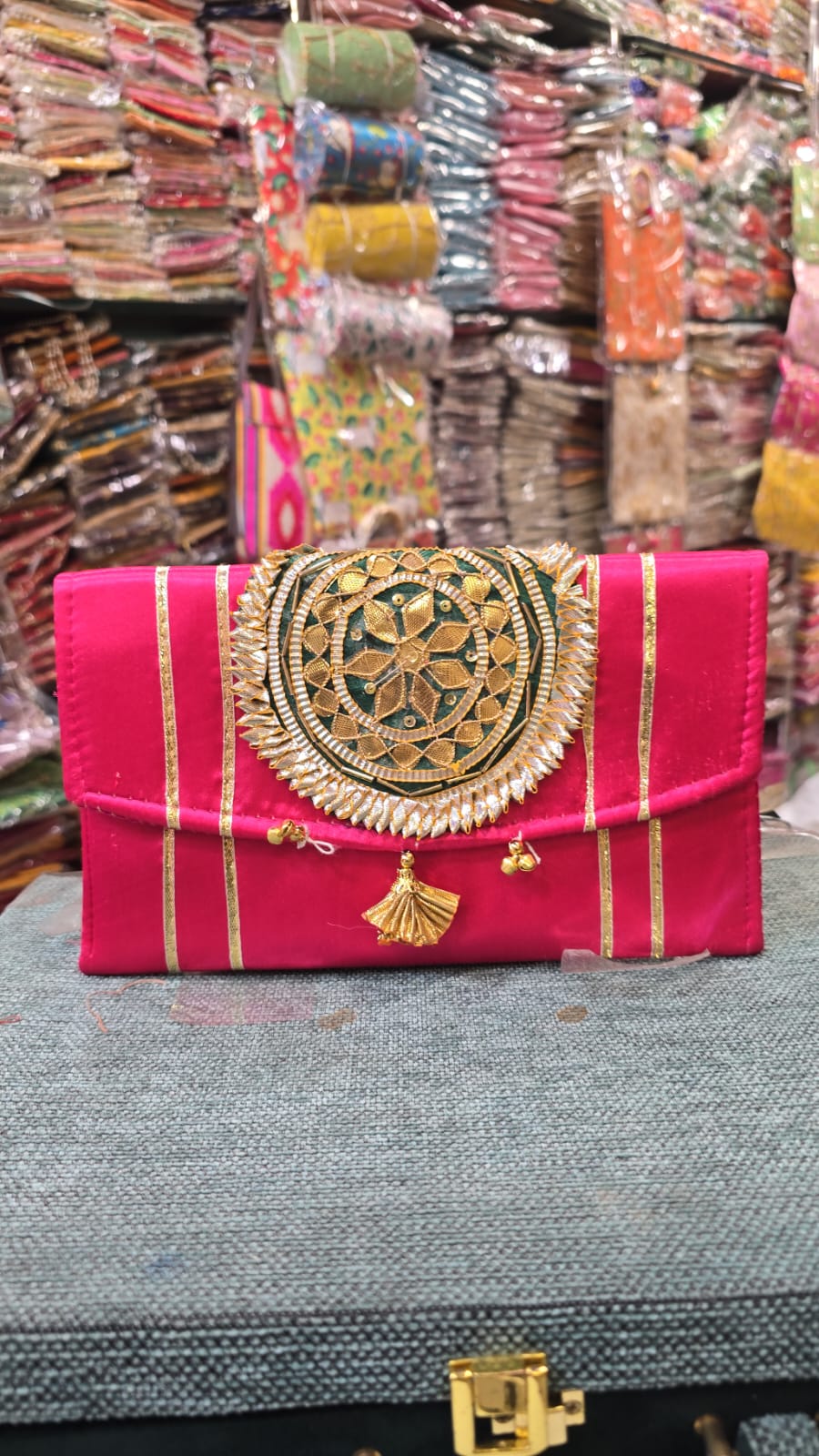 Embroidered Fabric Shagun Envelope – Elegant Gifting Accessory for Special Occasions - Set of 10