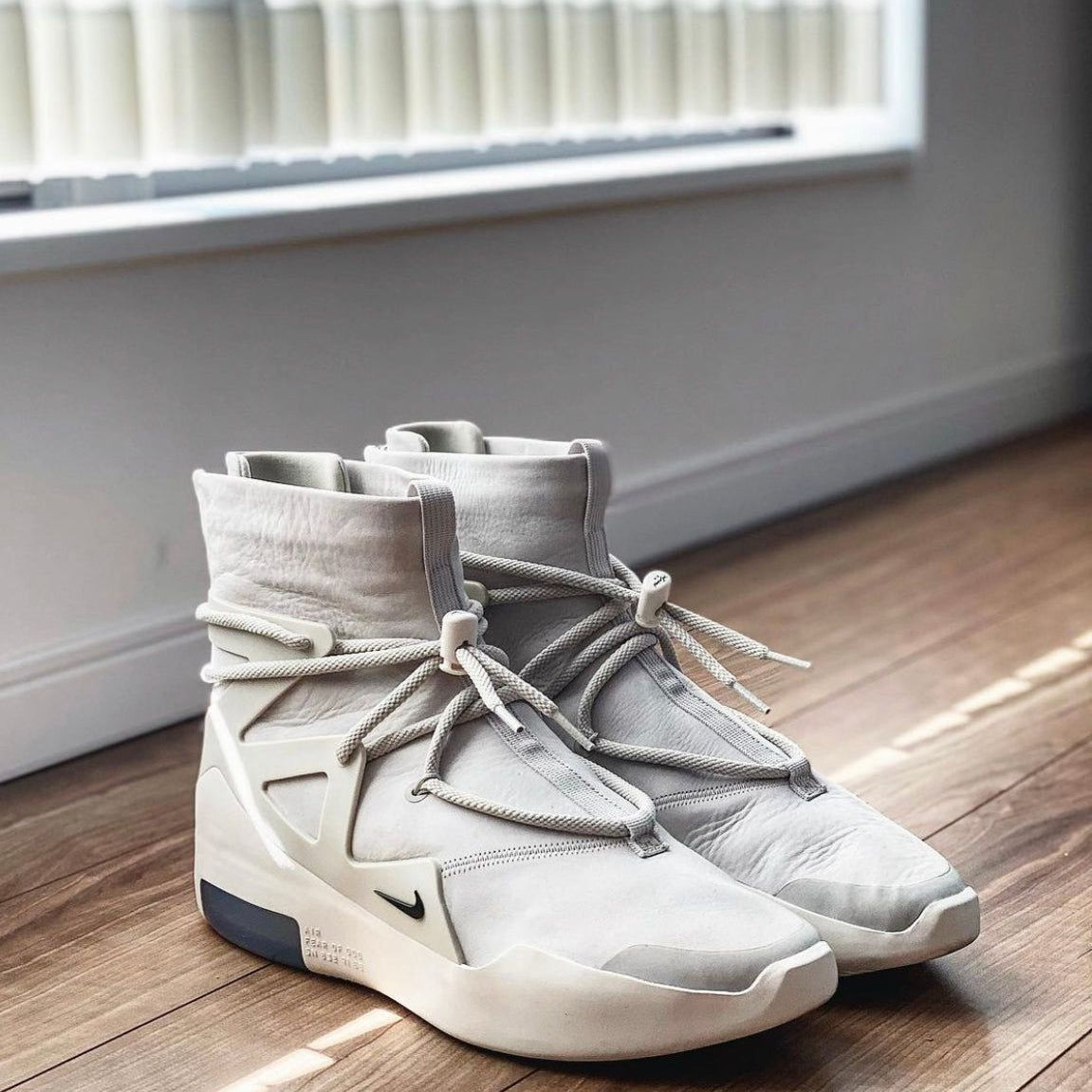 White Fear Of God 1 Light Men’s High-Top Sneakers