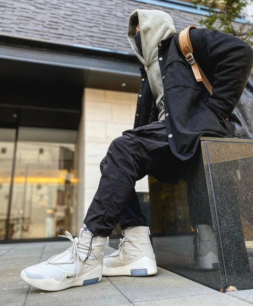 White Fear Of God 1 Light Men’s High-Top Sneakers