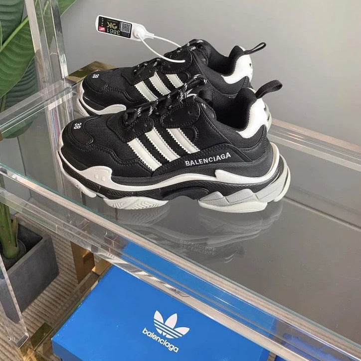 Black Balenciaga x adidas Triple S  Men’s Sneakers
