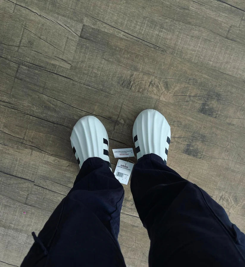 White Adidas Adifoam Superstar Black White Men’s Sneakers