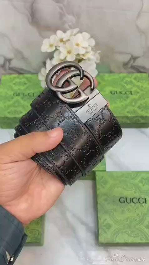 Gucci Embossed Premium Quality Reversible Belt