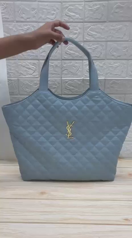 YSL Big Size Tote Bag with Small Wallet