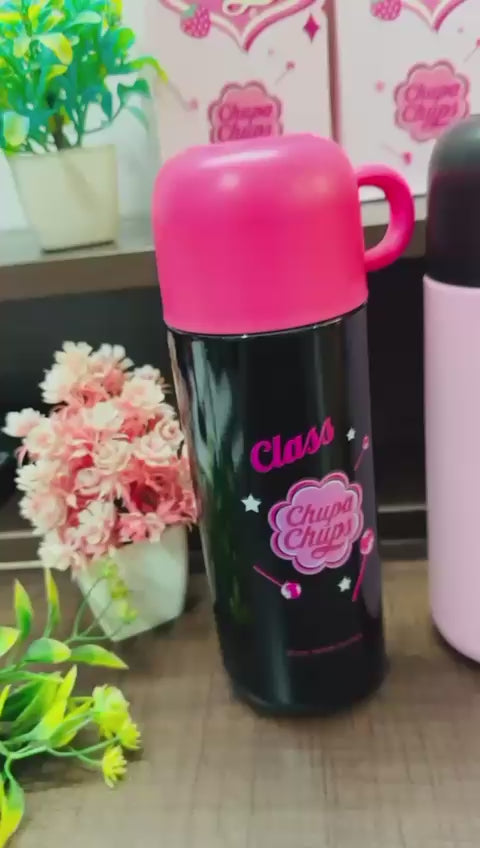 Chupa Chups 500ml Premium Stainless Steel Insulated Flask – Hot & Cold Bottle with Cup Lid