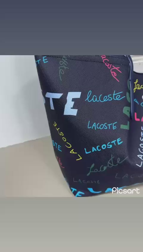 Lacoste Large Zip Tote Bag | Waterproof Shopper Tote | 10A Quality